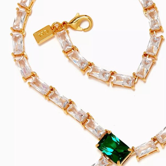 $420 Crystal Haze Boa chain x Rawda Sirius Lariat Necklace in 18kt Gold-plating - Picture 2 of 6